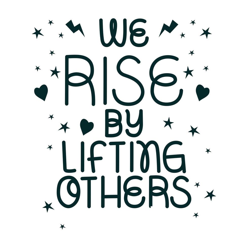 affirmation lettering illustration vector