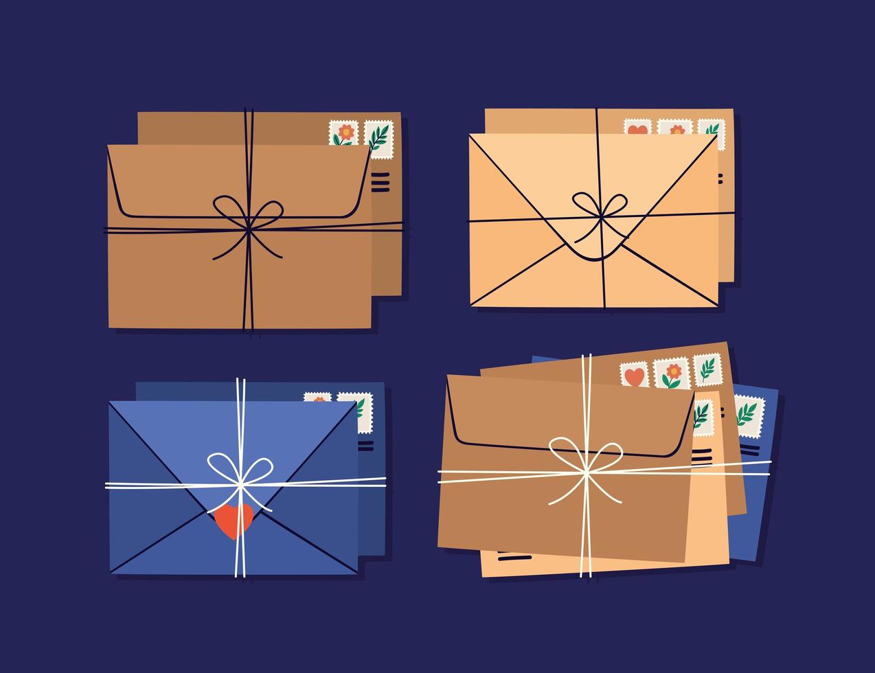 nice envelopes pack vector