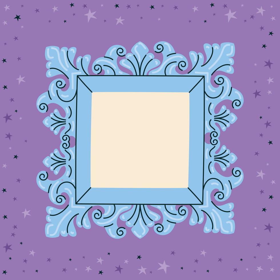 pretty pink frame vector
