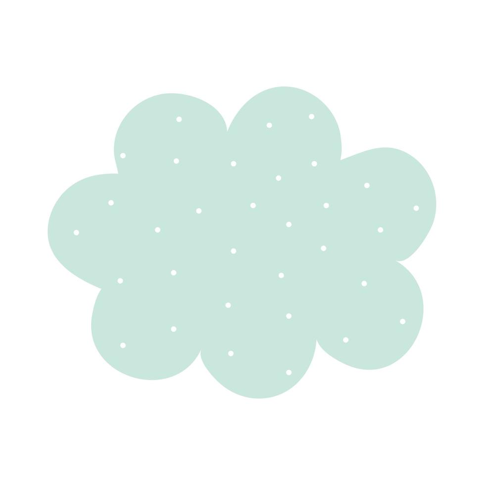 cloud cute icon on white background vector