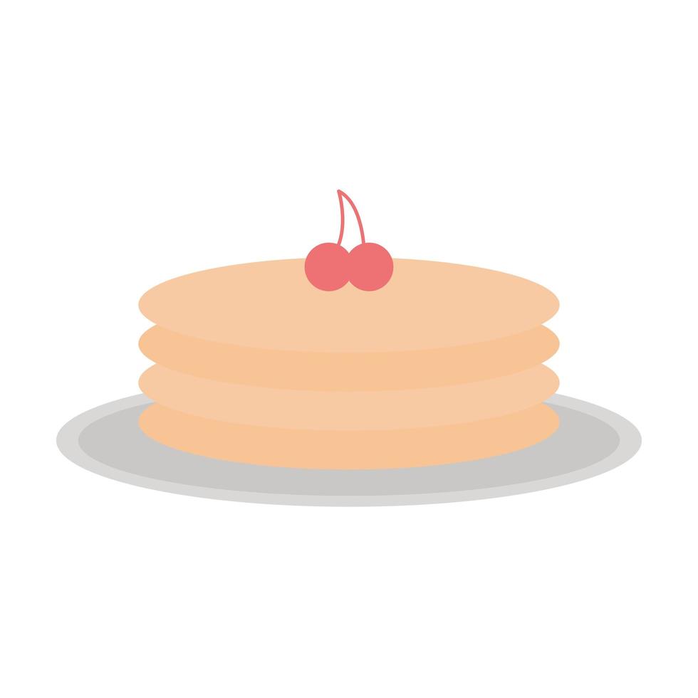 hot cakes on a white background 4430771 Vector Art at Vecteezy