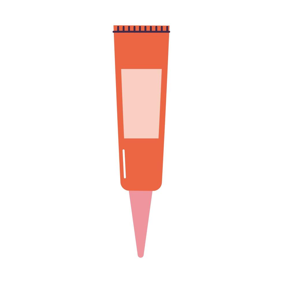 orange lipstick on a white background vector