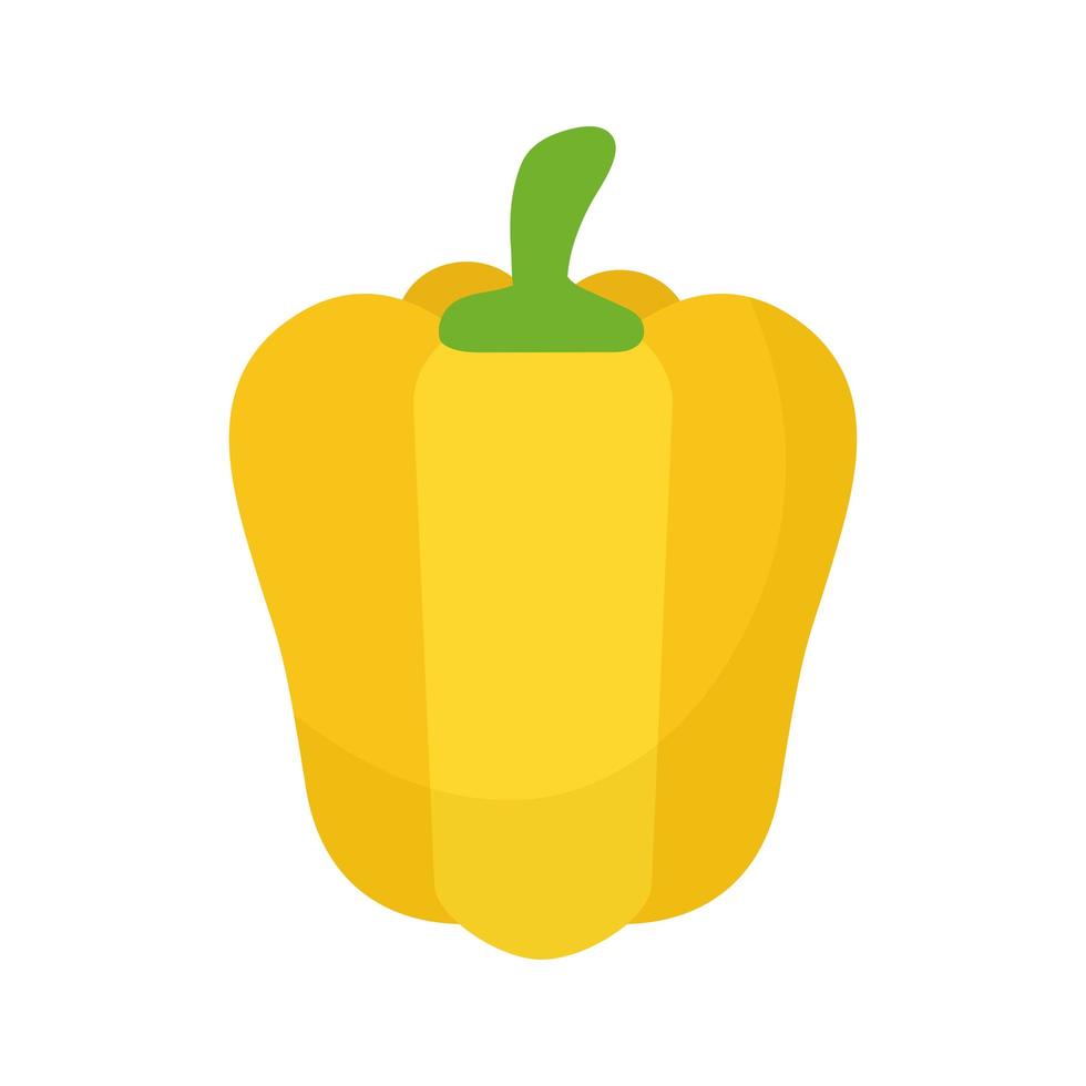 paprika with a yellow color vector