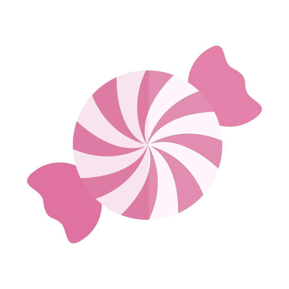 candy with a pink color on a white background vector