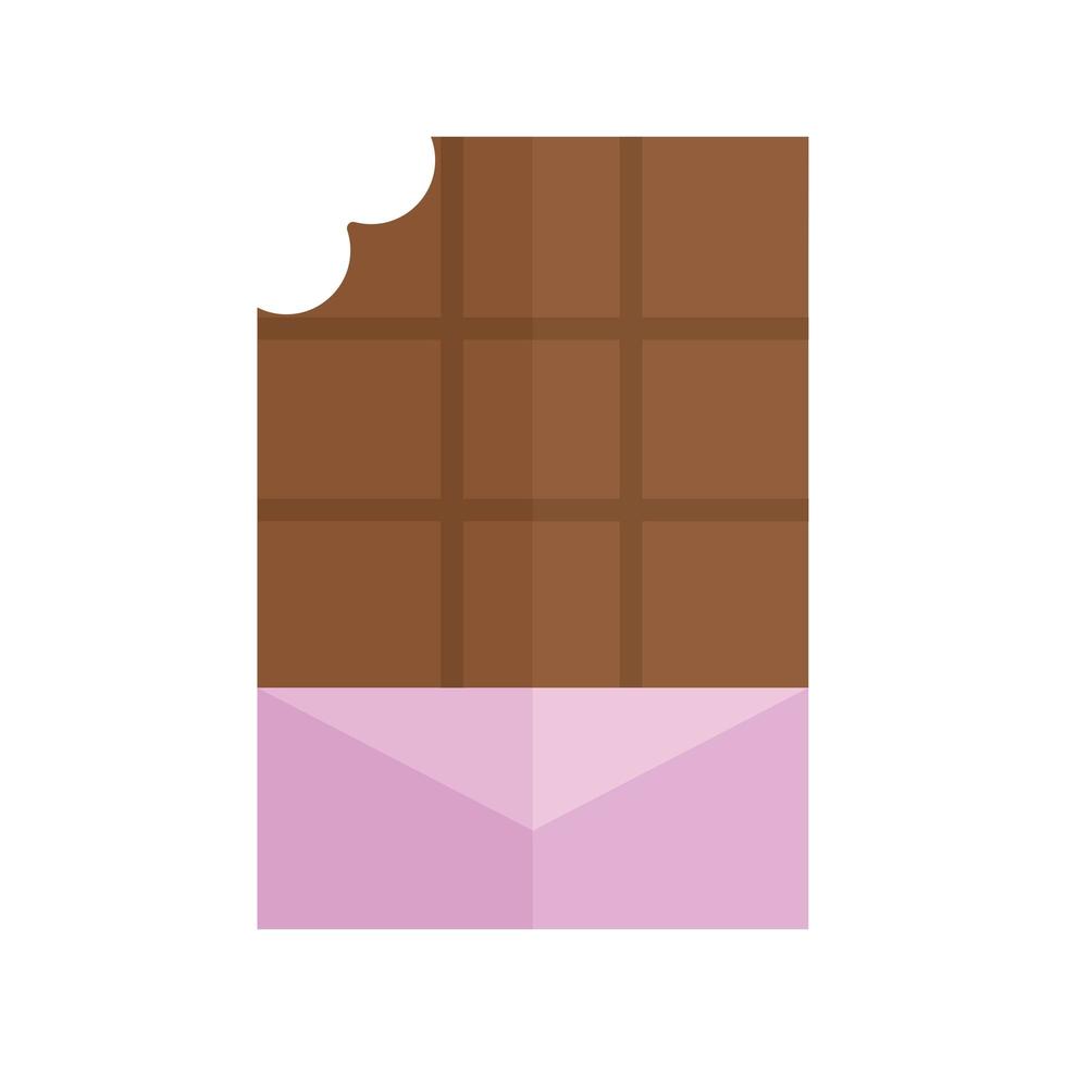 chocolate bar on a white background vector