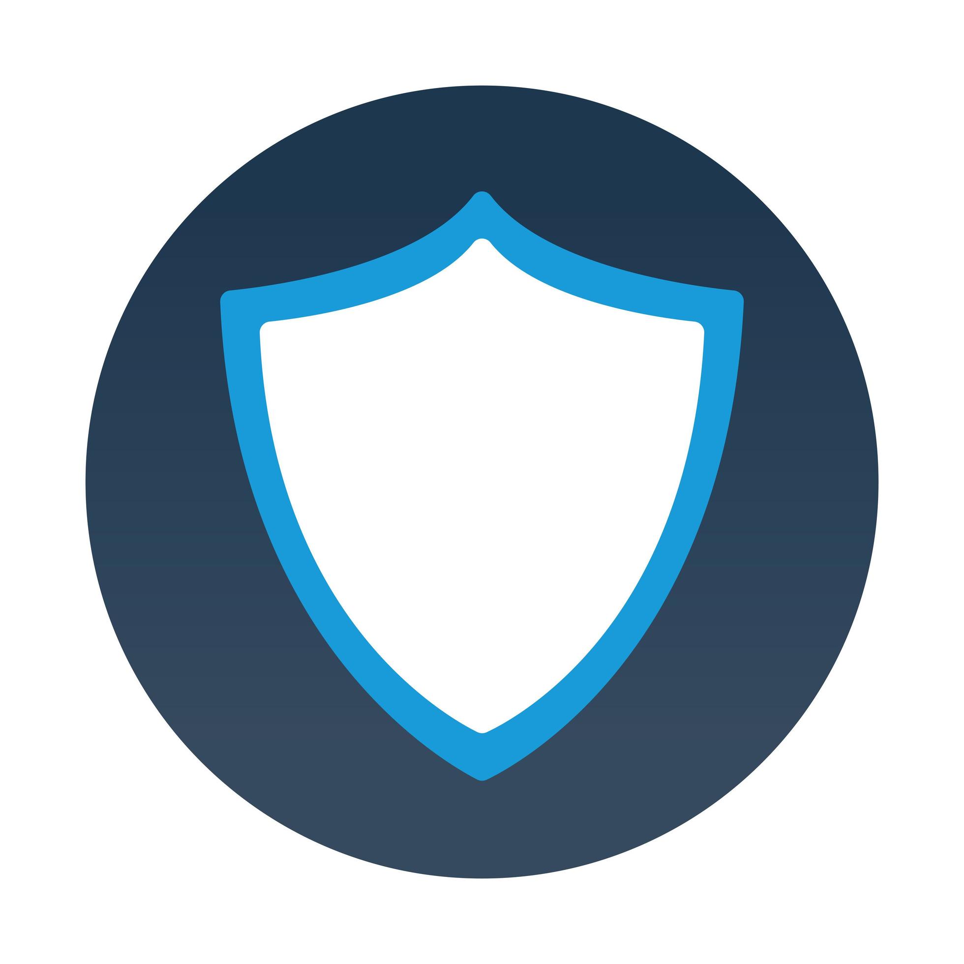 shield app inside a bubble 4431252 Vector Art at Vecteezy