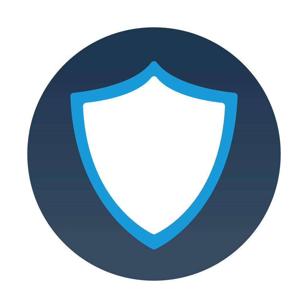 shield app inside a bubble vector