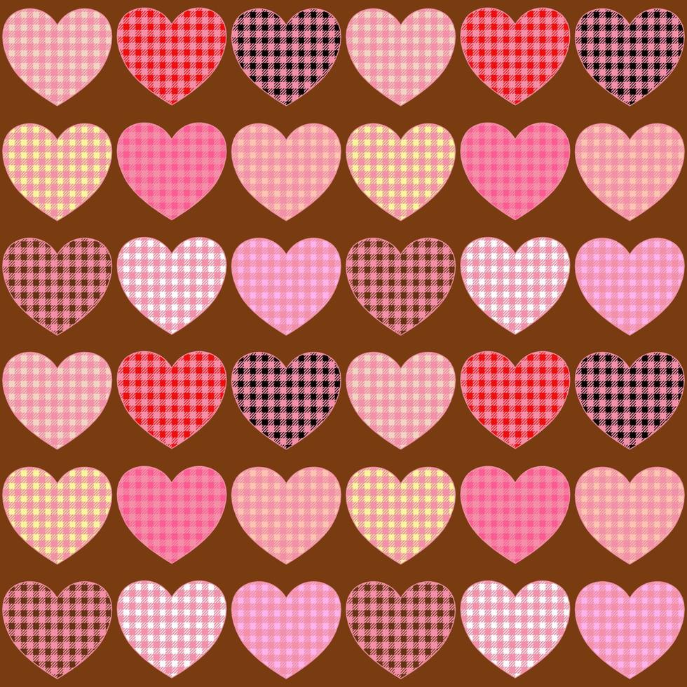Sweet seamless heart pattern for valentines gift and romantic moments. vector