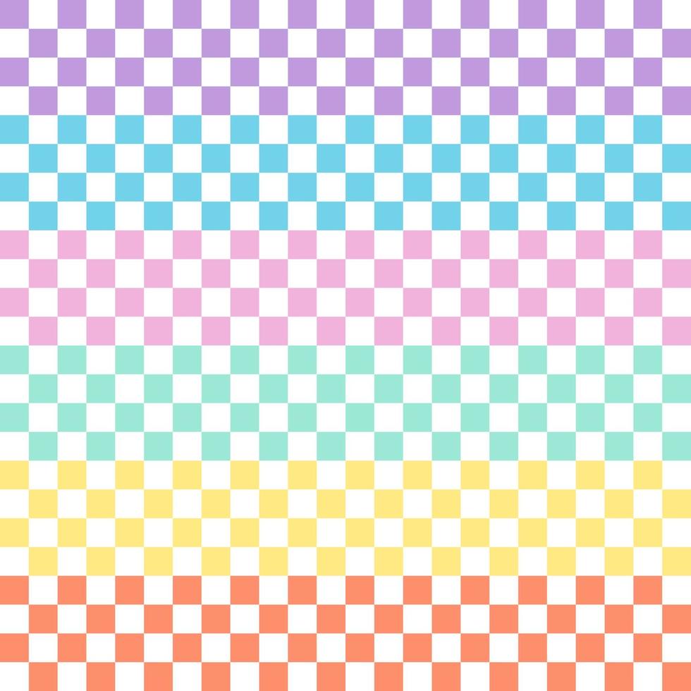 un conjunto de diseño de patrón de cuadros sin costuras para decorar papel tapiz, etc.son varios colores aislados sobre fondo blanco. vector