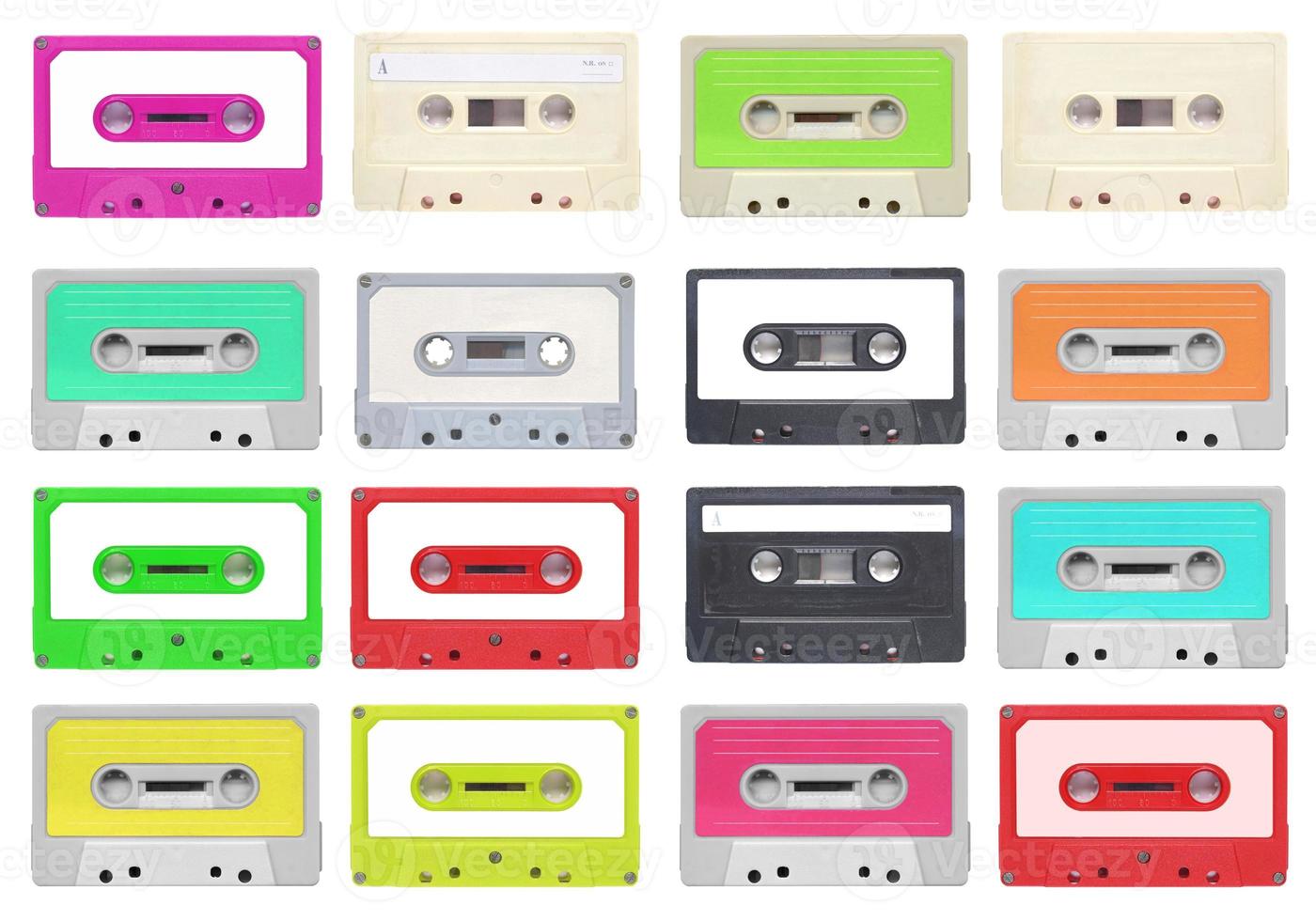 Tape cassettes isolated photo