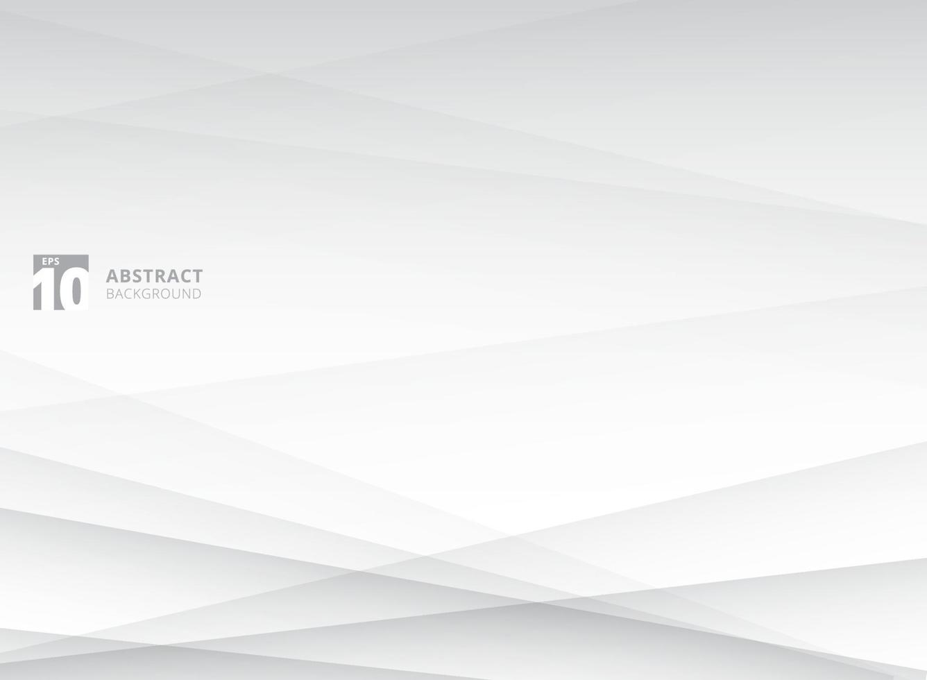 Abstract lines, circle cross geometric white and gray color background. vector