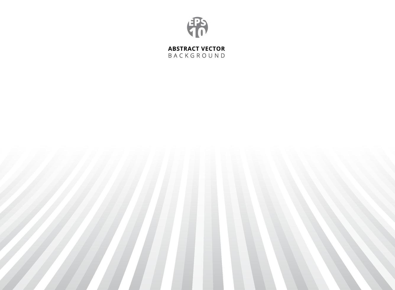 Abstract stripes gray and white pattern lines motion perspective background with copy space. vector