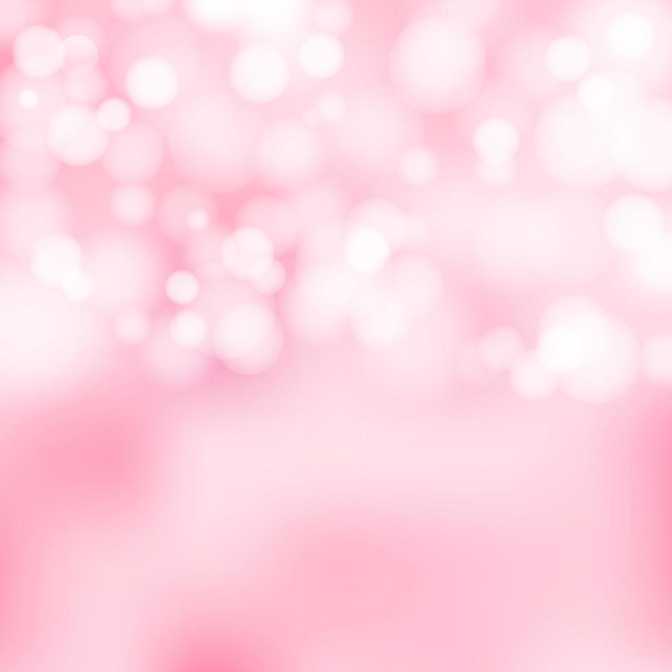 Bokeh pink and white sparkling lights festive background with texture vector