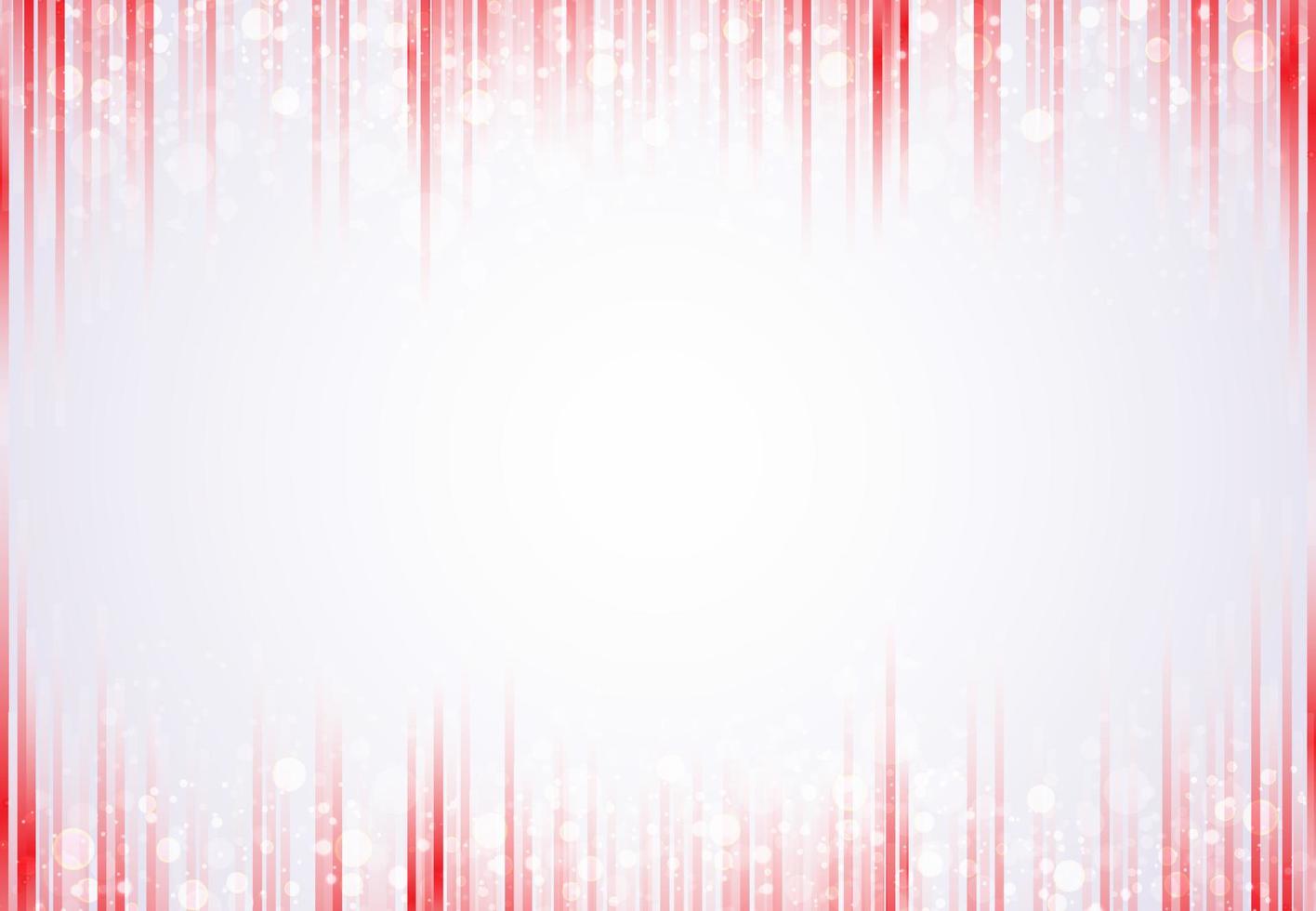 Template header and footers red vertical lines pattern with sparkle and bokeh background with copy space. vector