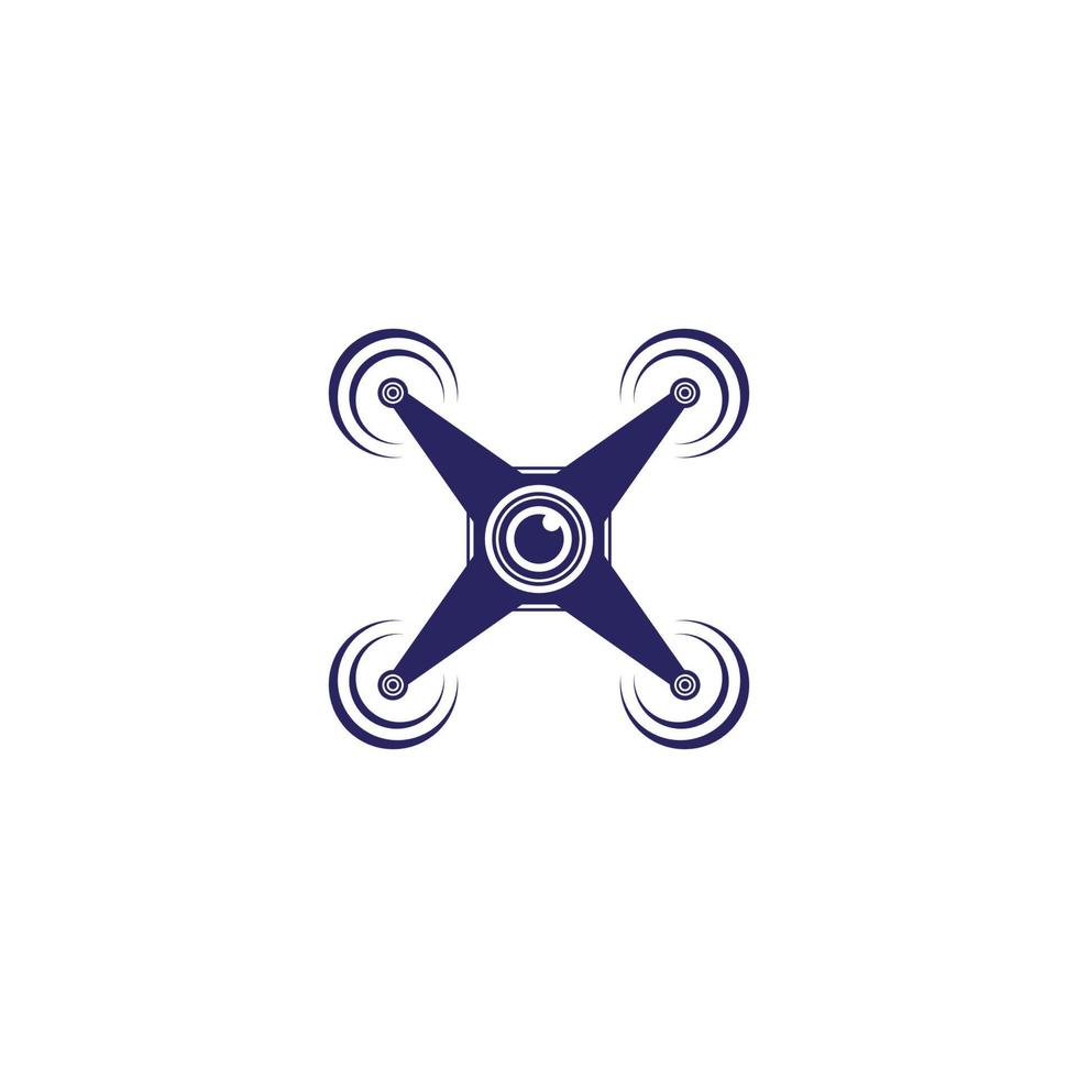 Drone camera vector illustration