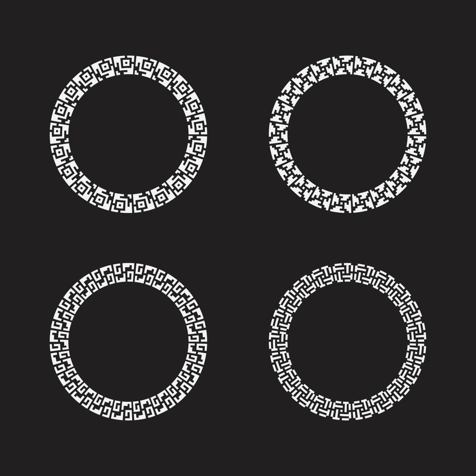 Decorative circle frames vector