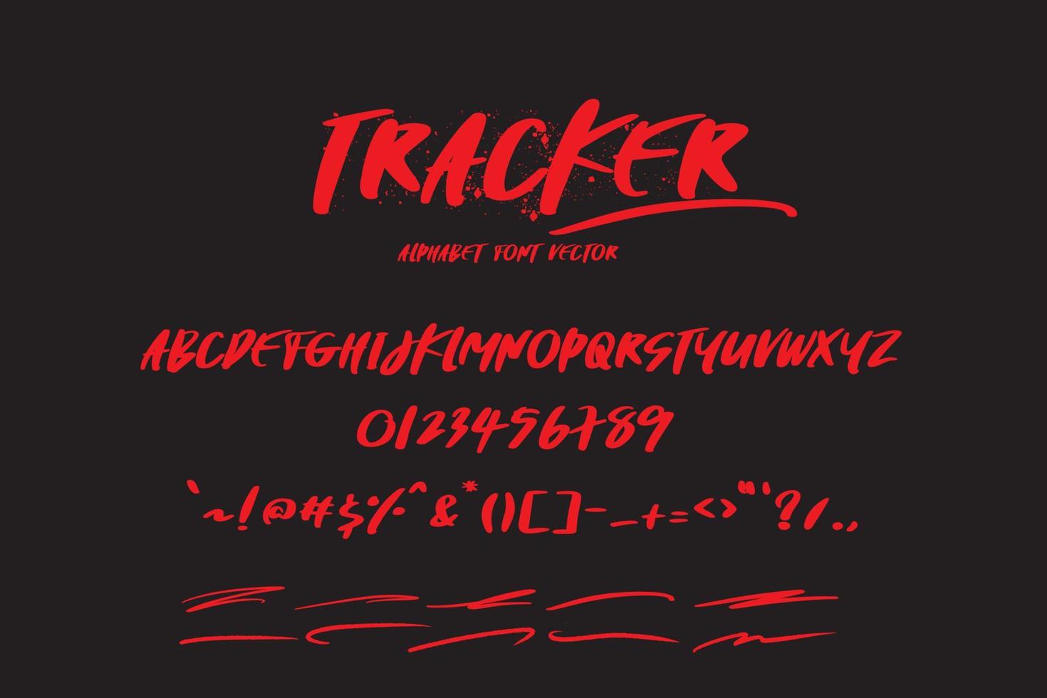 tracker alphabet vector, cool and fun display font vector, vector