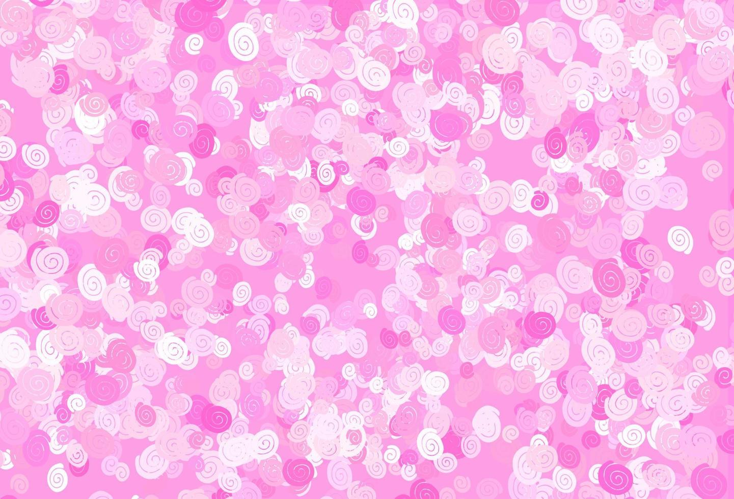 Light Pink vector pattern with liquid shapes.