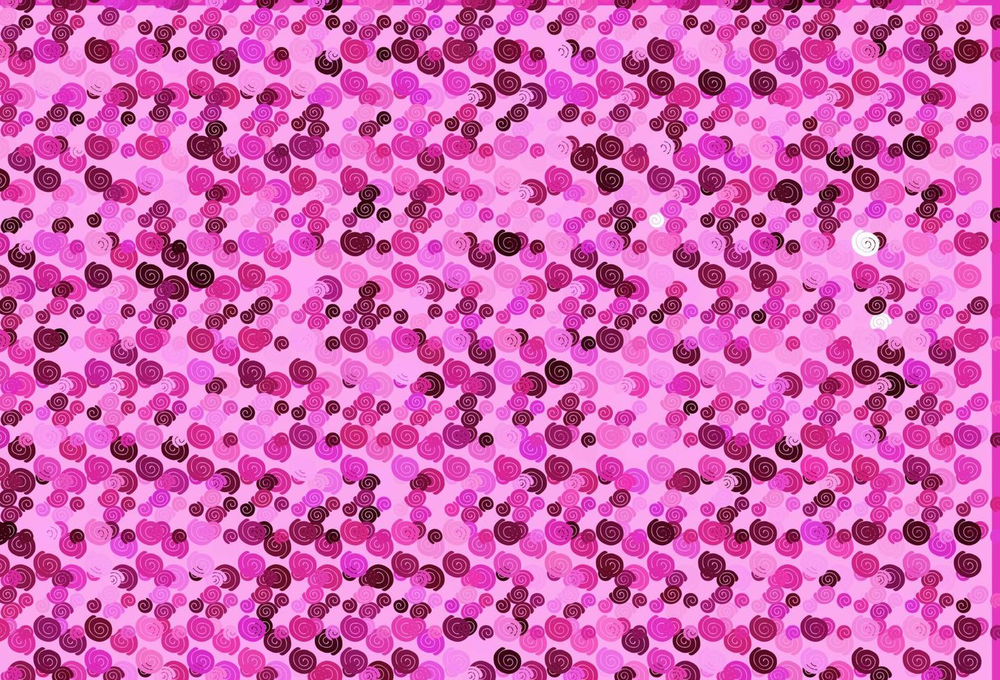Light Pink vector template with bent ribbons.