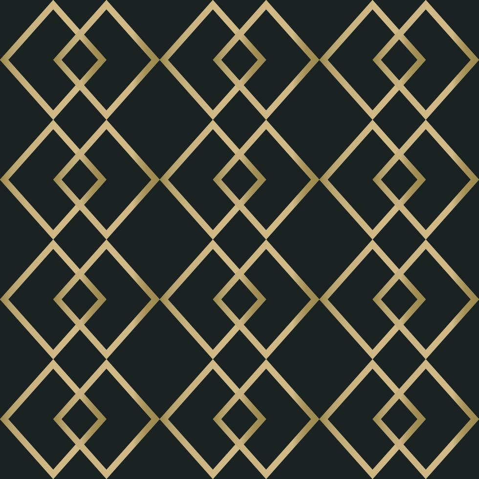 Vector Illustration Of Some Rectangle Abstract Pattern, Gold and Black
