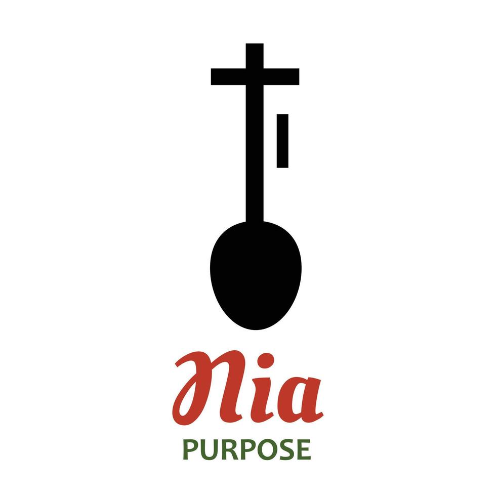 Seven principles of Kwanzaa - Day 5 -  Nia - Purpose. Traditional symbols of Kwanzaa - African American heritage holiday celebration. Vector illustration isolated on white background