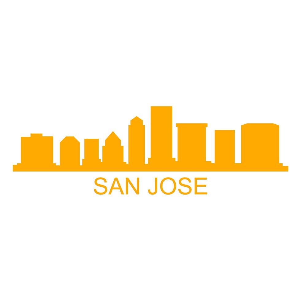 Skyline san jose vector