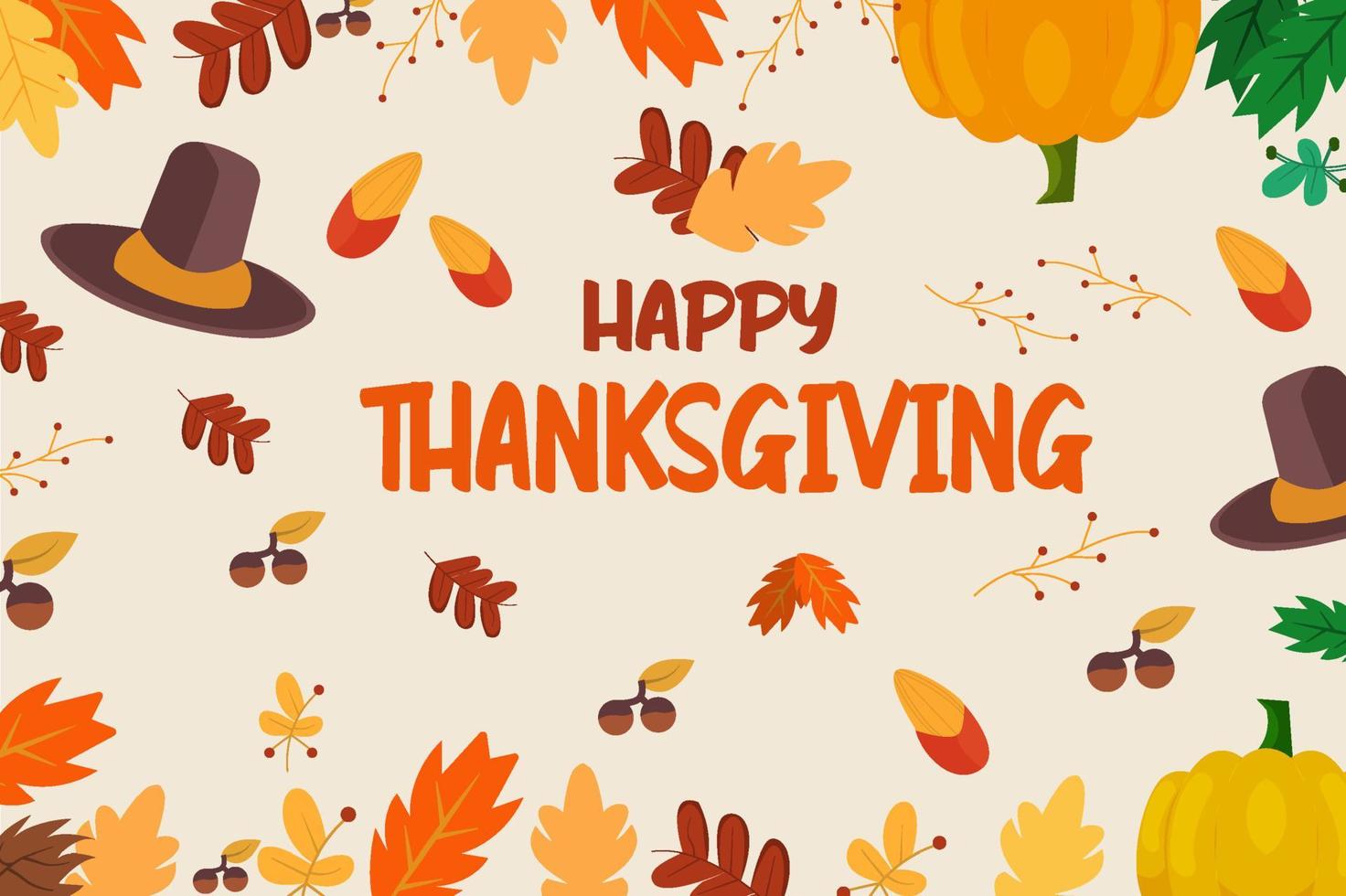 thanks giving abstract background with pattern vector