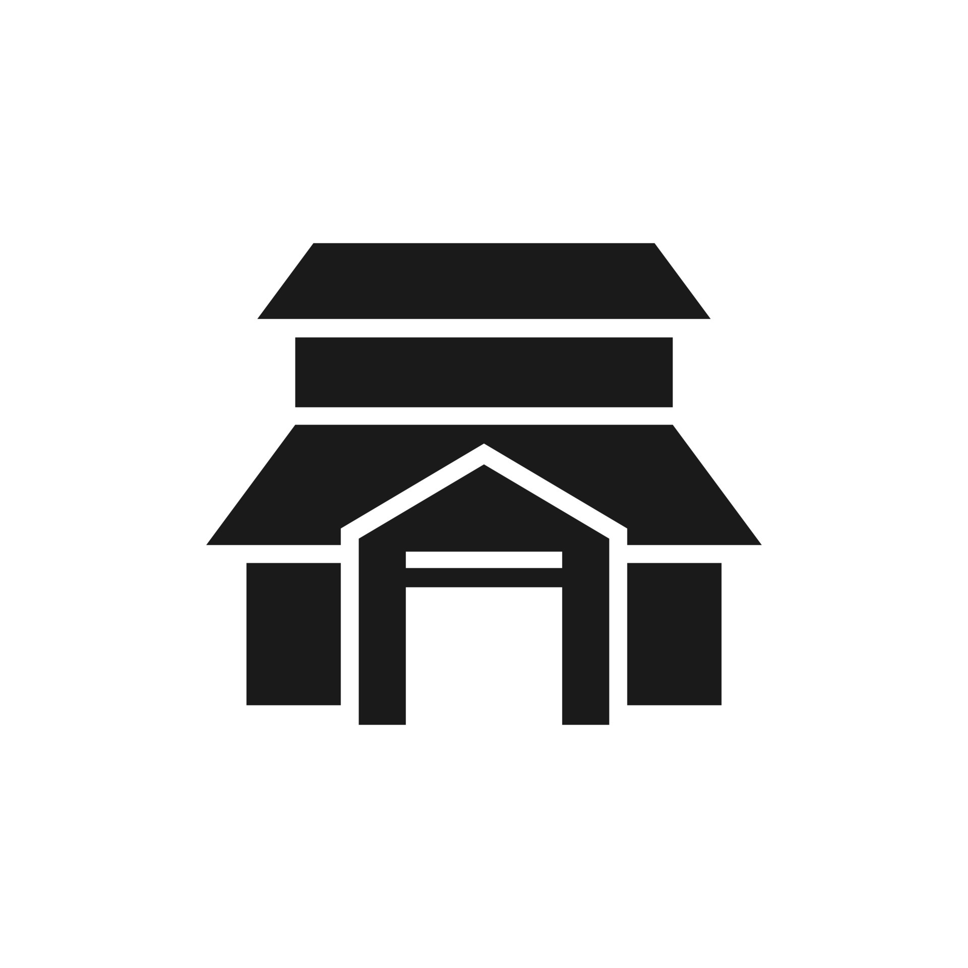 multi-storey building icon with gate. Symbol for Location Plan Vector