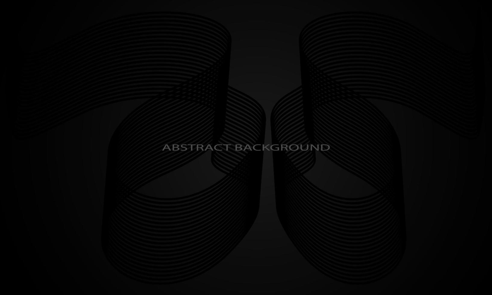 background with elegant dark abstract lines on left with text for banner, poster, cover, billboard vector