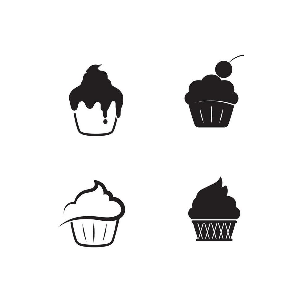tortas y panadería icono diseño de logotipo vector de comida vector de pan y símbolo e icono de comida