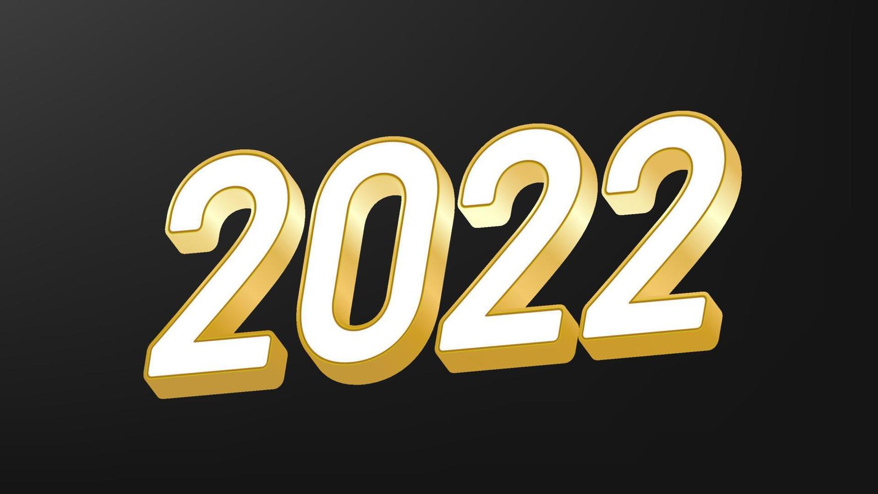 Happy New Year 2021. Gold And White Color Card Descoration Background vector