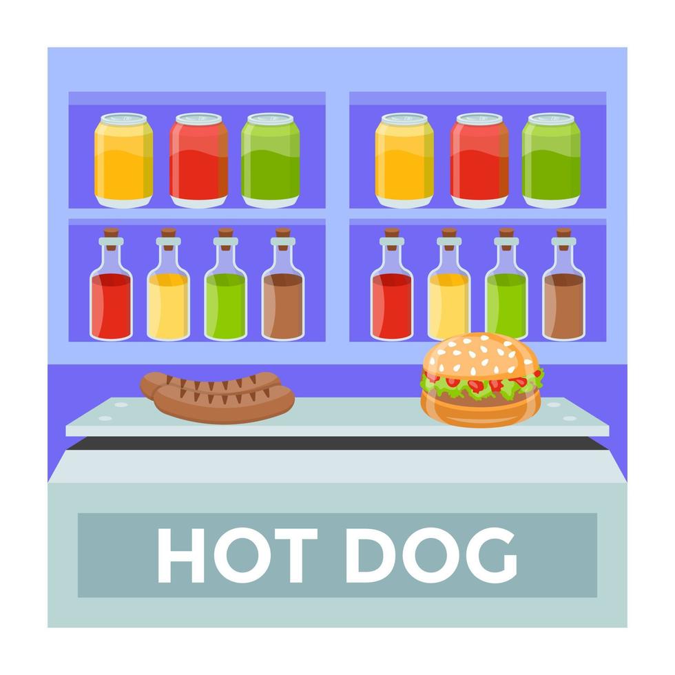 Hot Dog Concepts vector