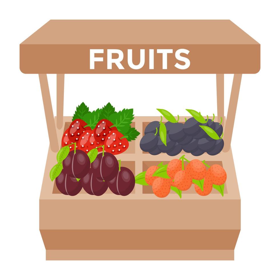 Fruit Stall Concepts vector