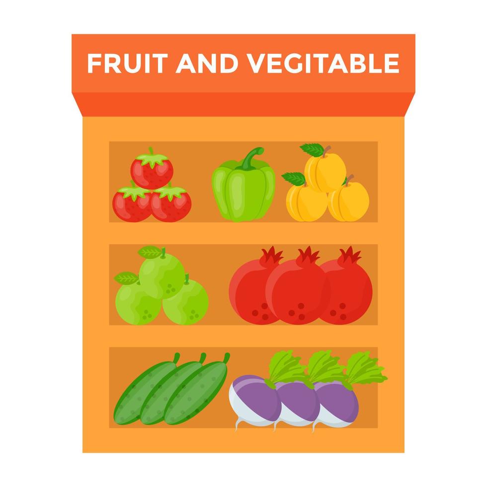 Fruits And Vegetables vector
