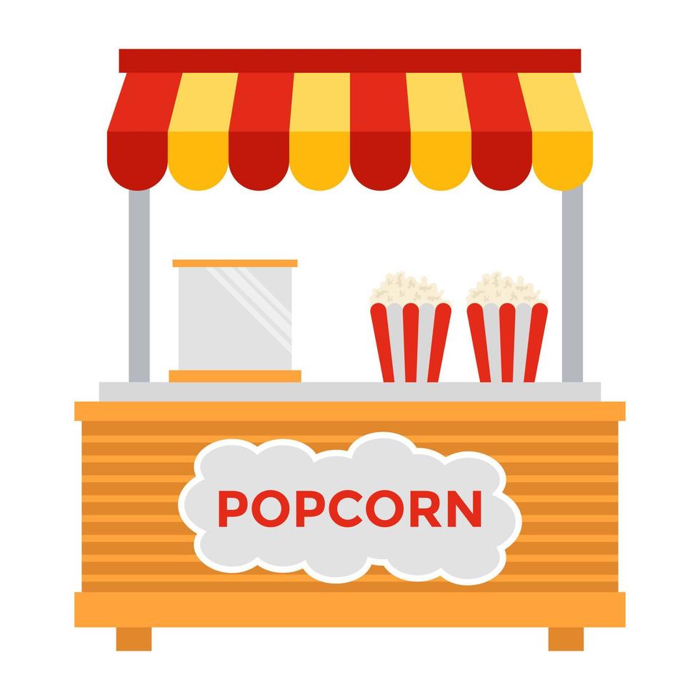 Popcorn Stall Concepts vector