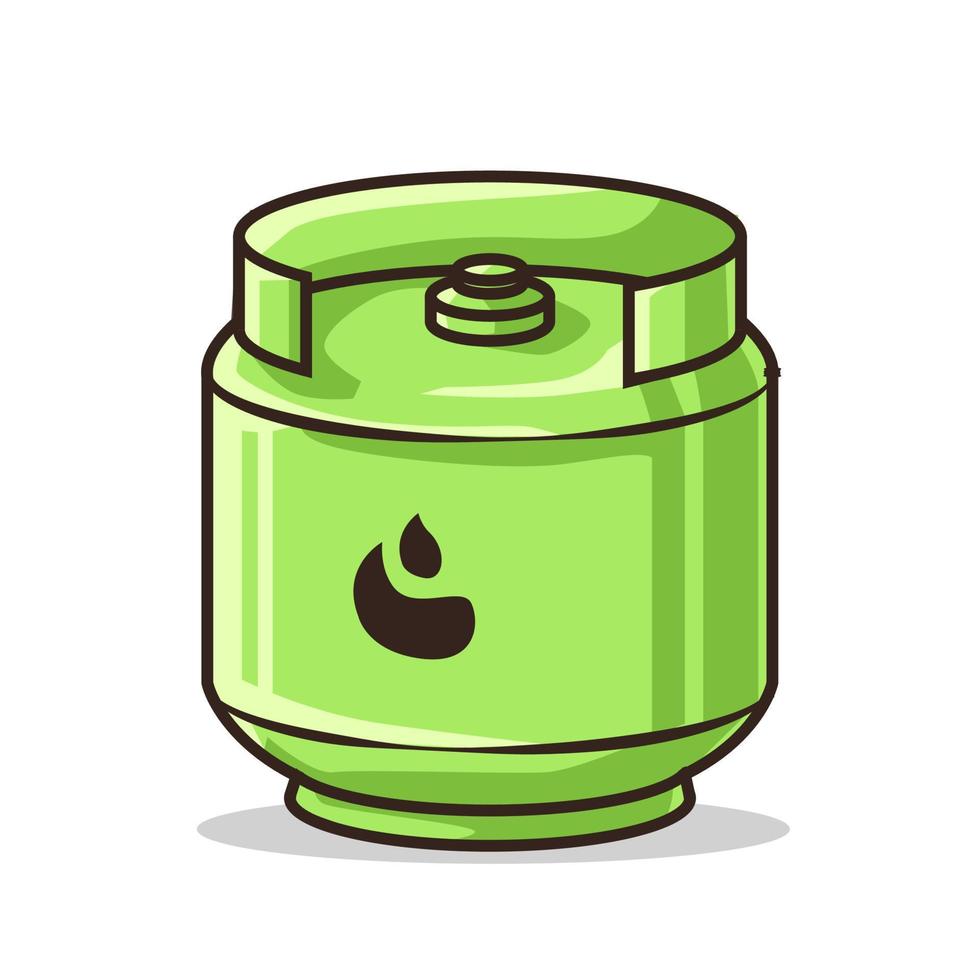 cilindros de gas para estufa de cocina en la colorida ilustración de arte  de línea de dibujos animados 4434317 Vector en Vecteezy