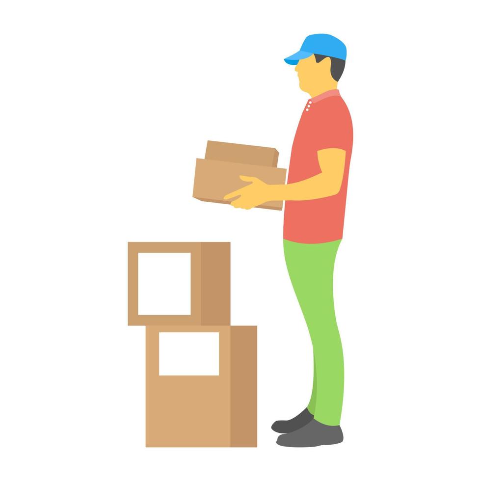 Store Worker Concepts vector
