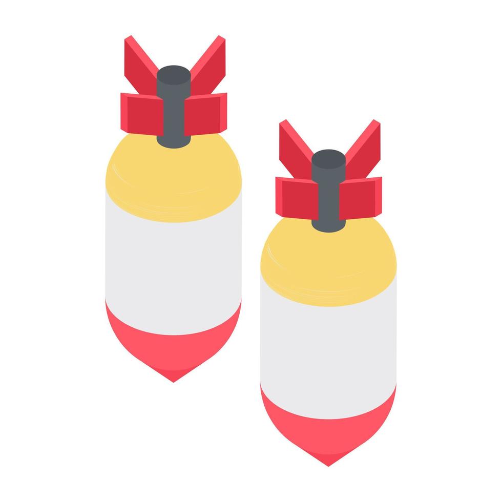 Bomb Missiles Concepts vector