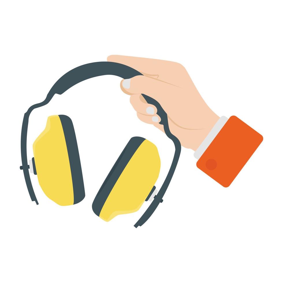 Protective Headphones Concepts vector