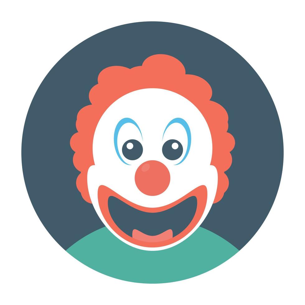 concepto de payaso feliz vector