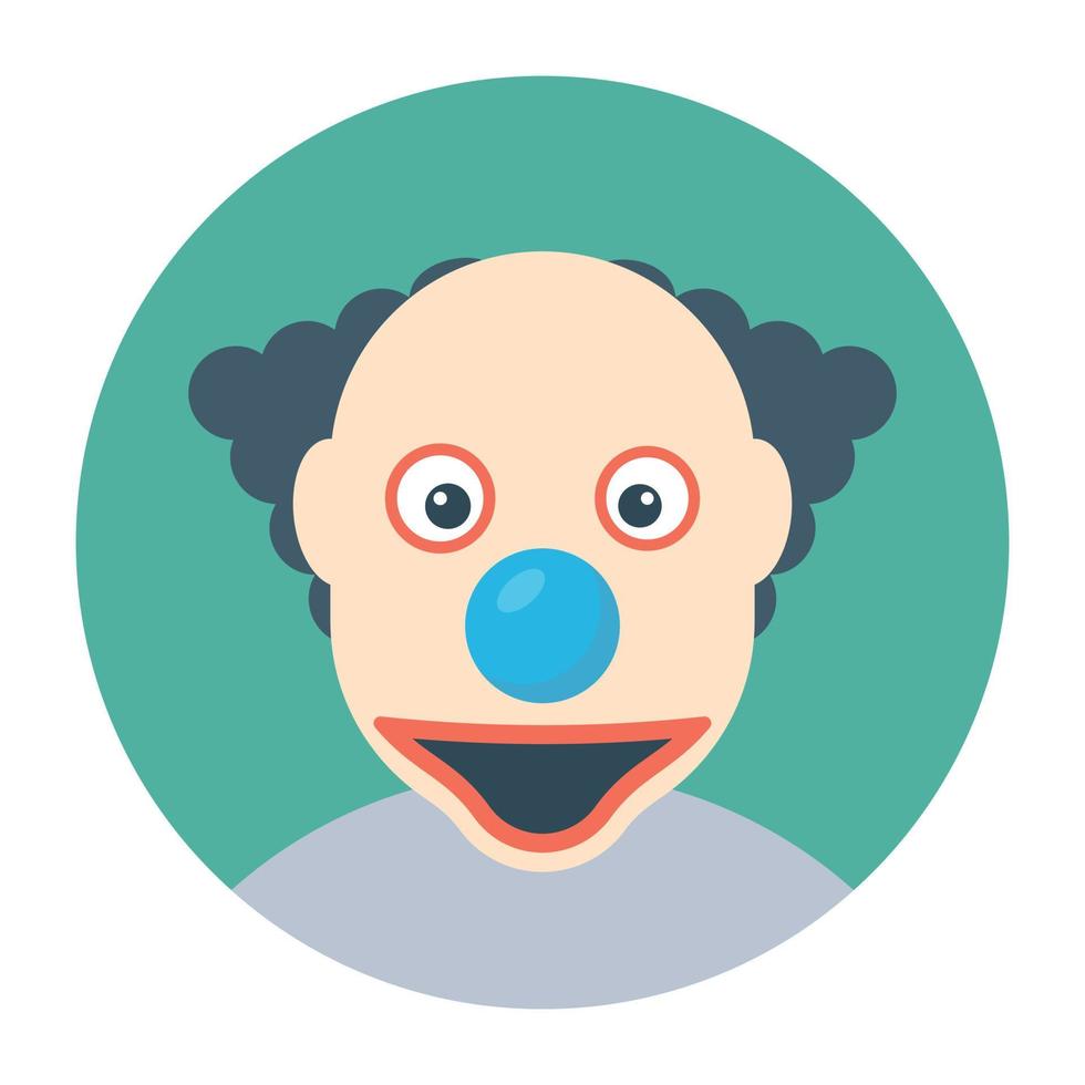 conceptos de payaso aterrador vector