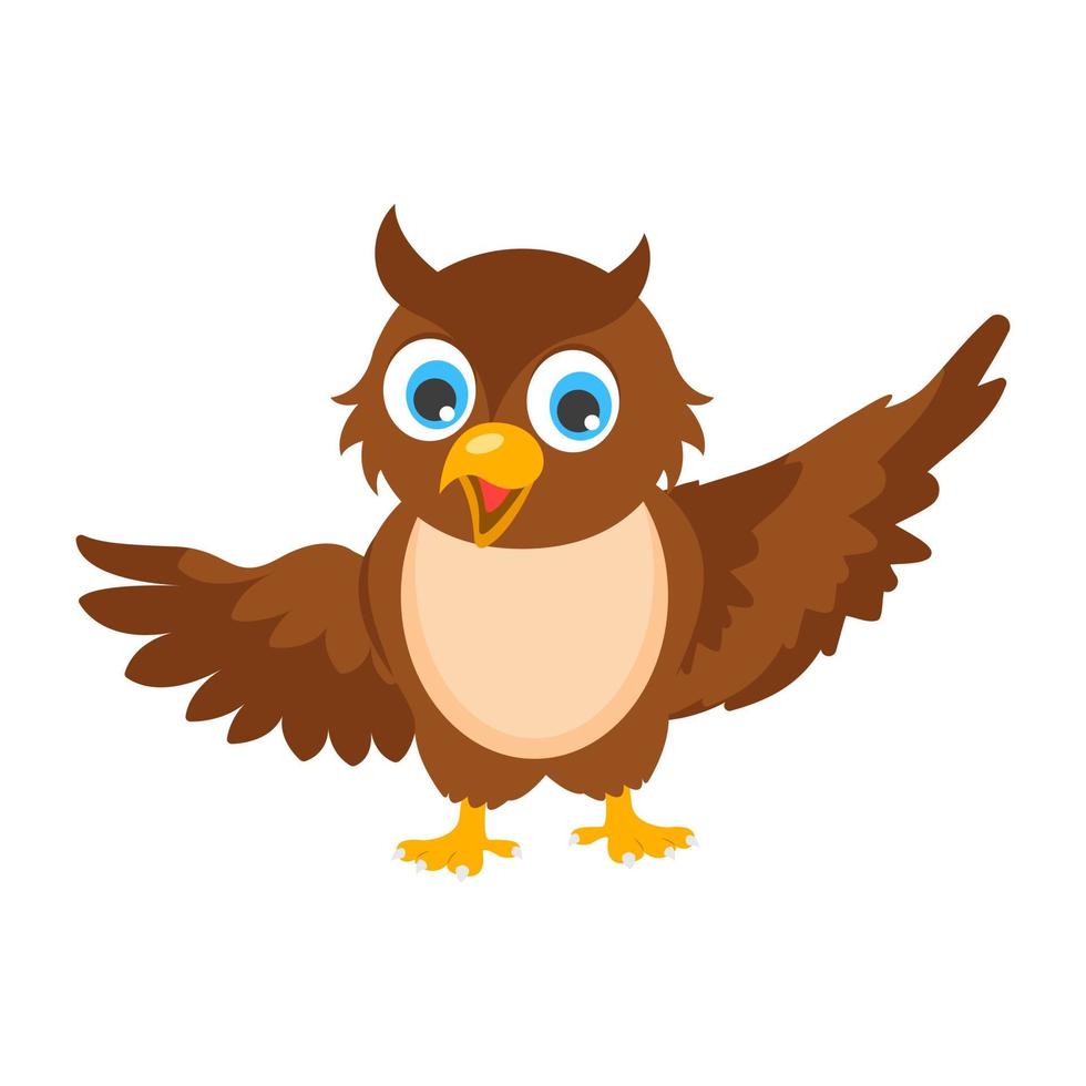 Owl Cartoon Concepts vector