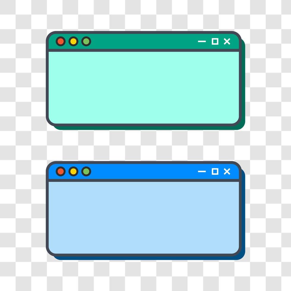 Colorful blank computer window template for advertisement, social media Colorful blank computer window template for advertisement, social media