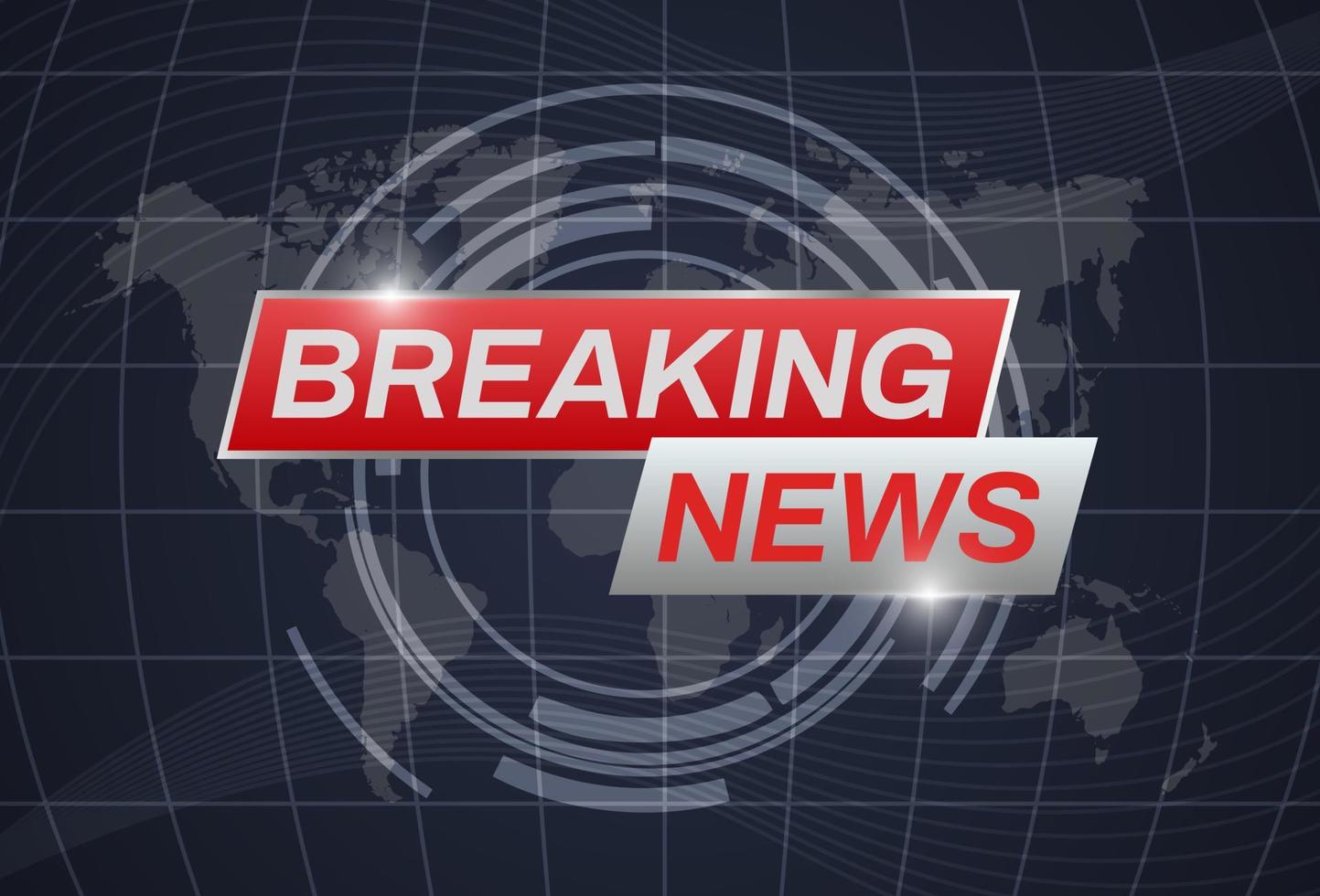 Breaking news broadcast concept design template for news channels or internet tv background. Breaking news backdrop vector