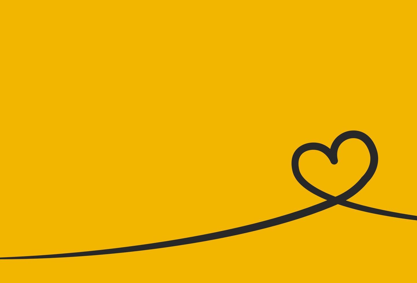 Yellow love background. Empty vivid yellow love background best for valentines days vector