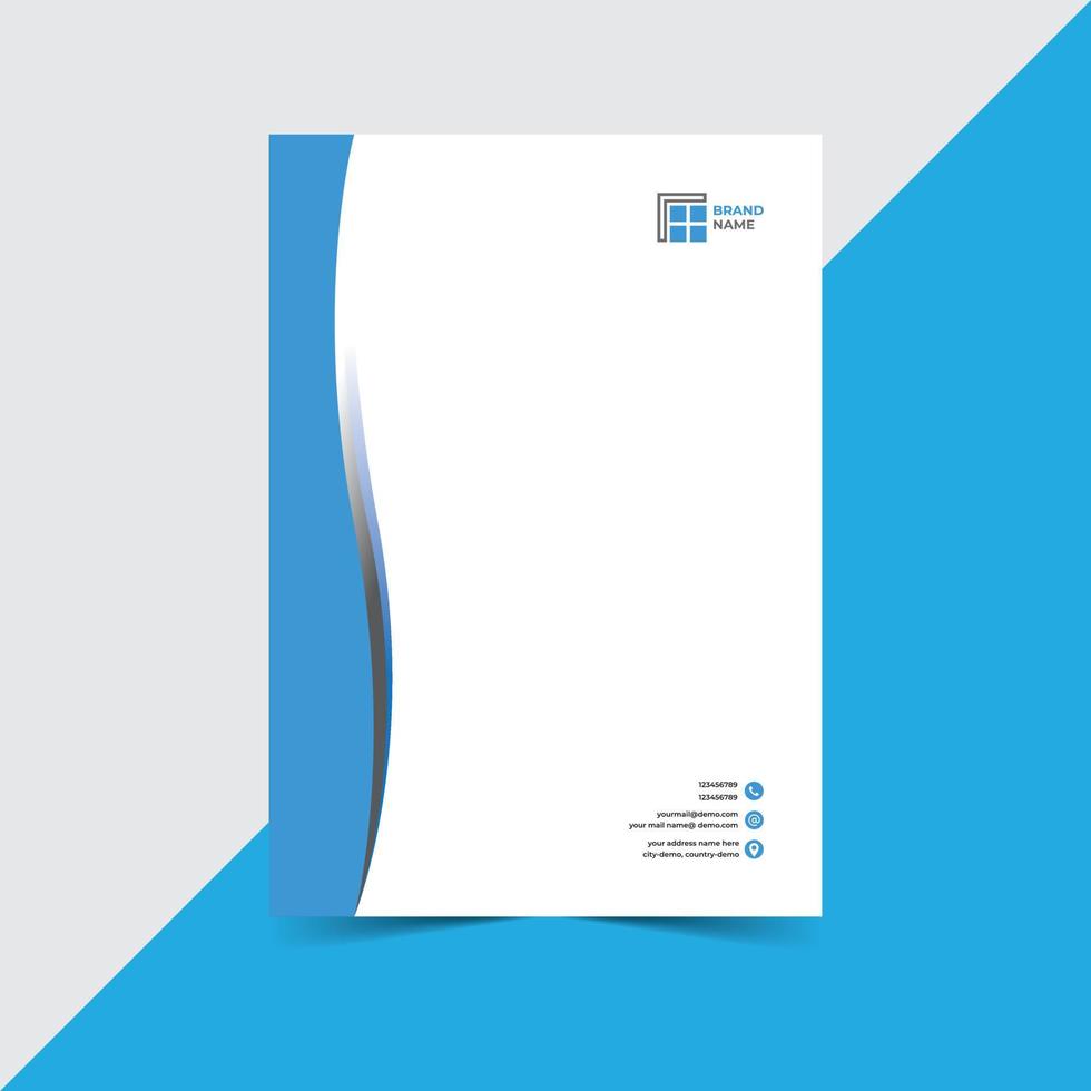 Letterhead design template vector