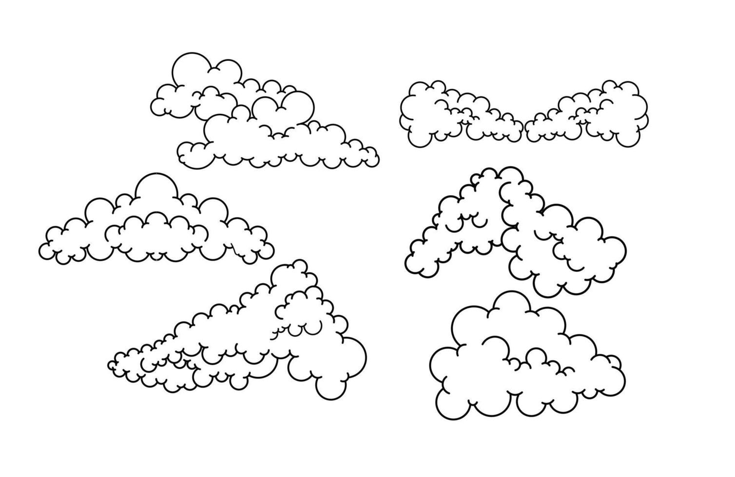 Cloud Atmosphere Sky Weather Isolated vector