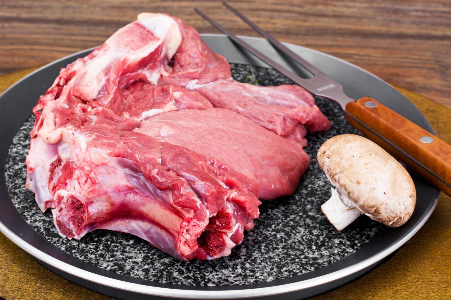 Piece of Fresh Raw Beef, Veal photo