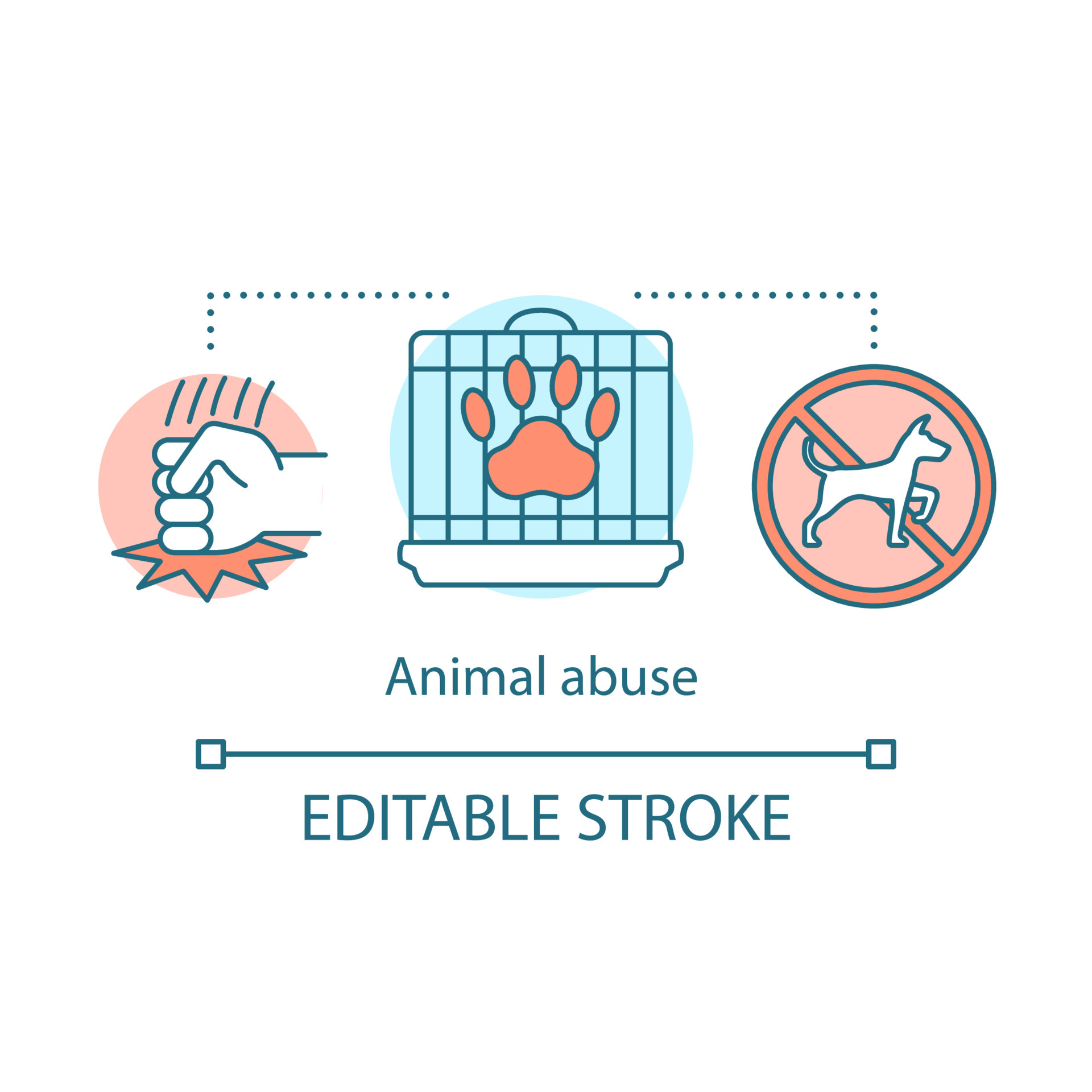 Animal abuse concept icon. Cruelty, neglect, aggression to pets idea thin line illustration. Mistreatment with pets. Animal rights protection. Vector isolated outline drawing. Editable stroke 4437882 Vector Art at Vecteezy Animal abuse concept icon. Cruelty, neglect, aggression to pets idea thin line illustration. Mistreatment with pets. Animal rights protection. Vector isolated outline drawing. Editable stroke 4437882 Vector Art at Vecteezy