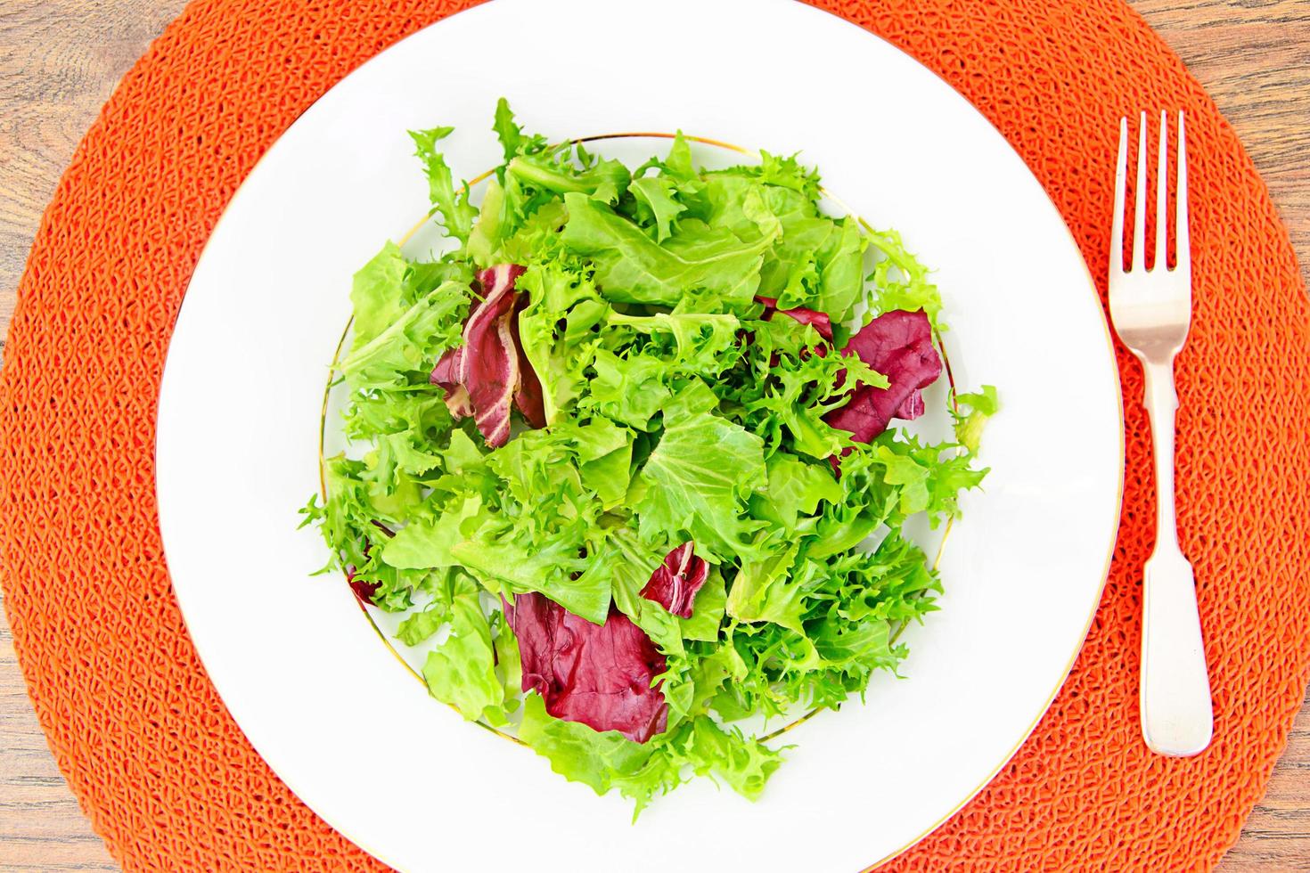 Salad Mix Batavian, Frise, Radicchio, Chicory photo